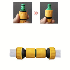 2pcs Plastic Double Extension Pipe Repair Joint Bidirectional Docking Nipple