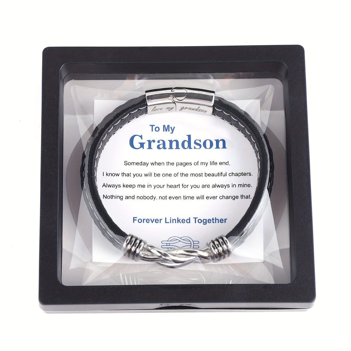 Mother Son Forever Linked Bracelet Graduation Gift