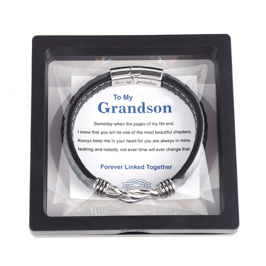 Mother Son Forever Linked Bracelet Graduation Gift