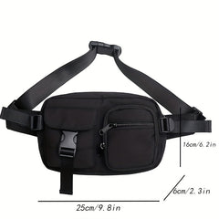 Minimalist Fanny Pack Handsome Chest Bag Large Capacity Crossbody Bag