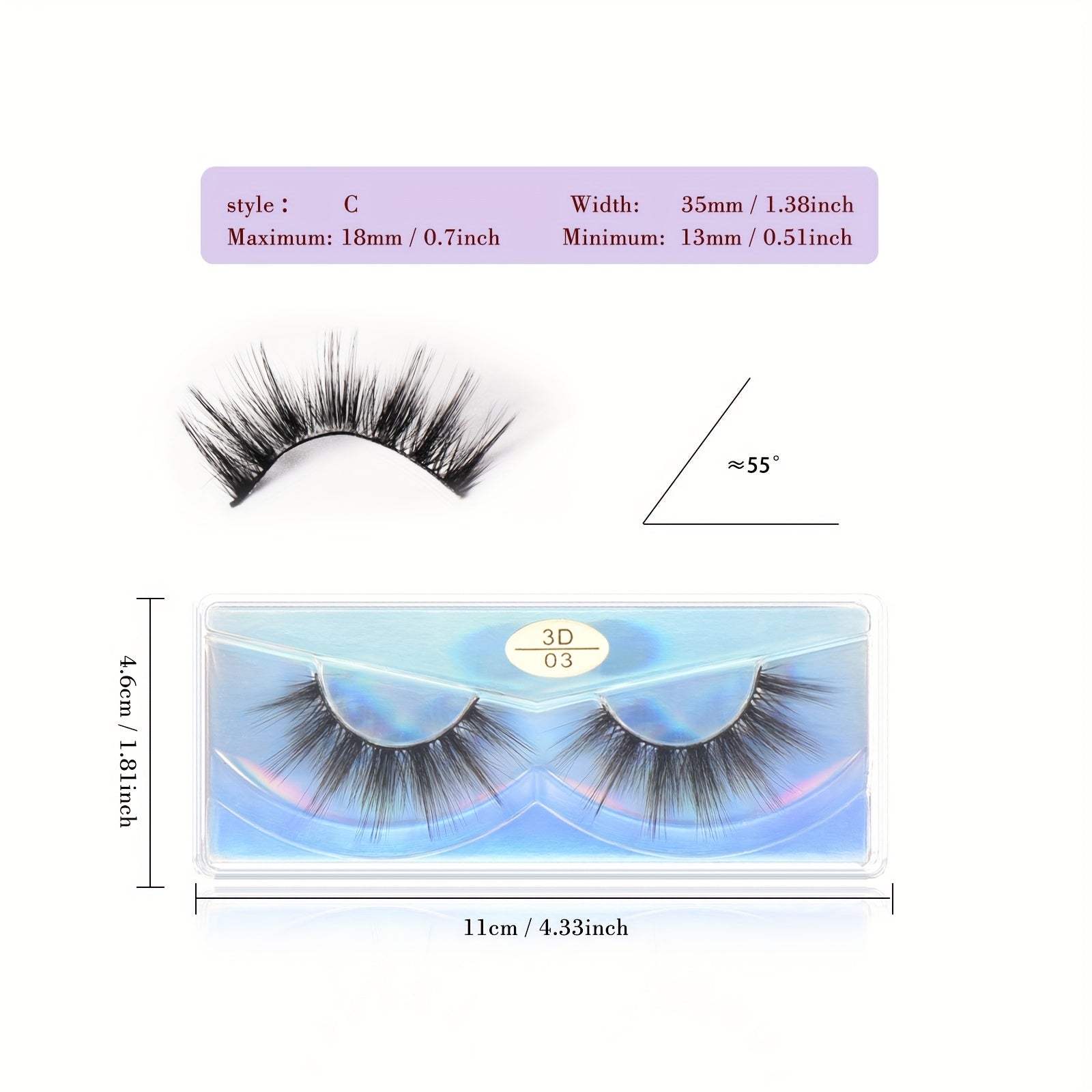10 Styles 4 Layers 3D Lashes Single Packing False Eyelashes