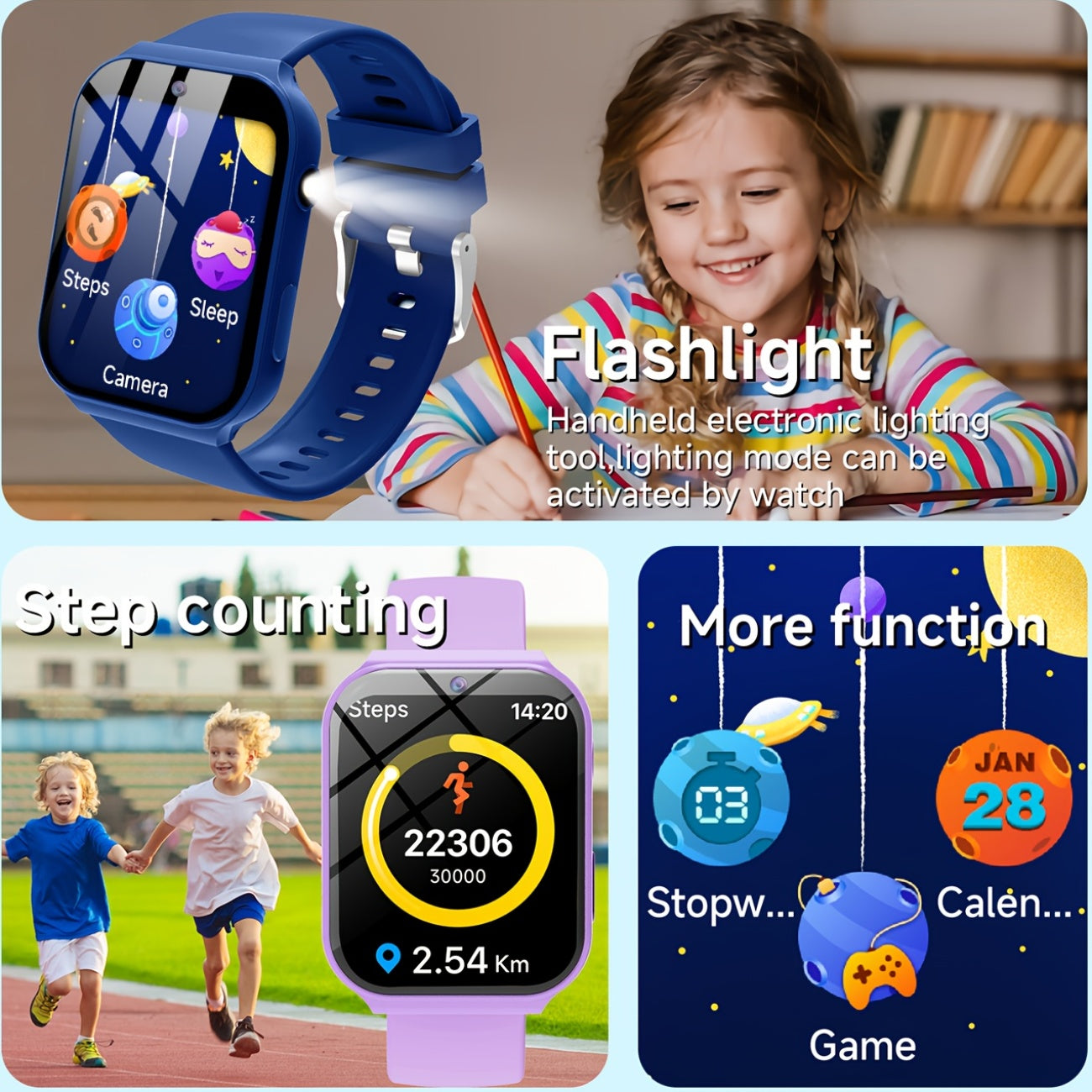 Kids Smartwatch with Camera & 18 Educational Games