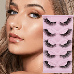 Long Fluffy Thick Cat Eye Lashes for Volume and Lengthening