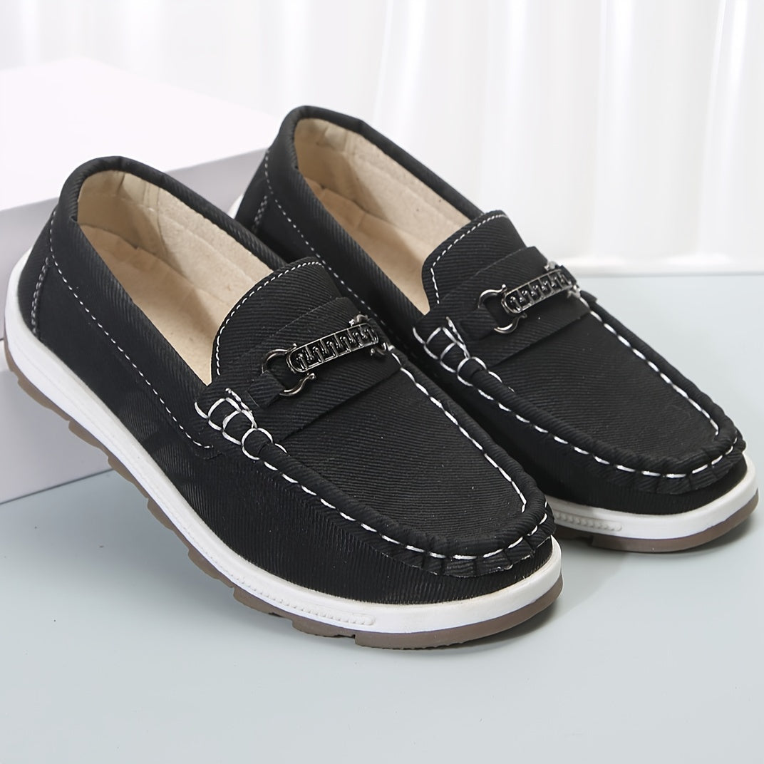 Boys' Slip On Loafer Shoes Lightweight Non Slip Flat Shoes