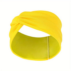 Solid Knotted Headband for Yoga Sports Daily Workout