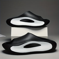 Men's Slip On Open Toe Slides Beach Slippers