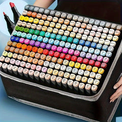 Dual Tip Marker Pen Set for Comics & Sketches - Perfect Holiday Gift