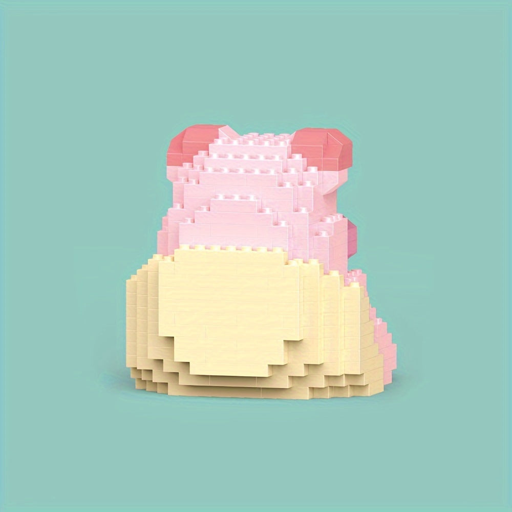 Pig Model Building Block Toy Sofa Set