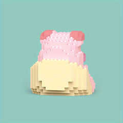 Pig Model Building Block Toy Sofa Set