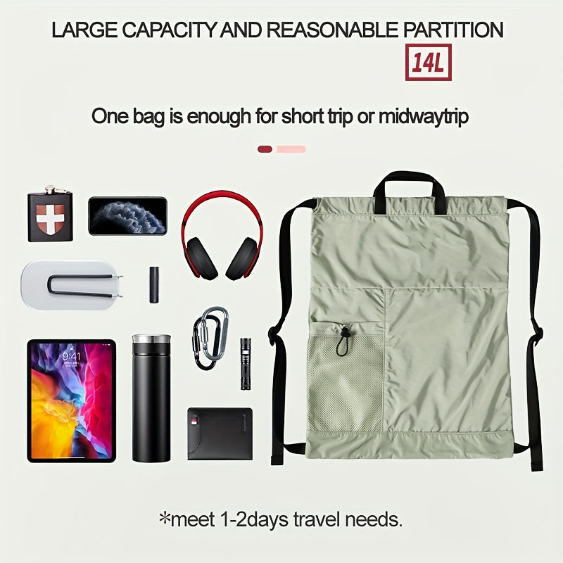 Basketball Bag Drawstring Backpack Lightweight Sports Bag
