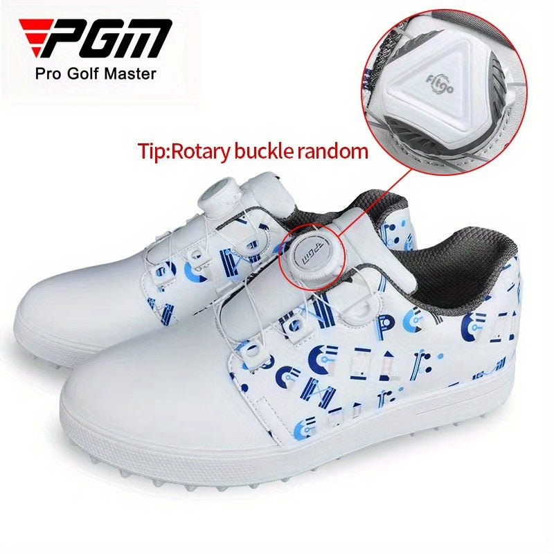 Waterproof Kids Golf Shoes with Anti Slip Shoelaces XZ241