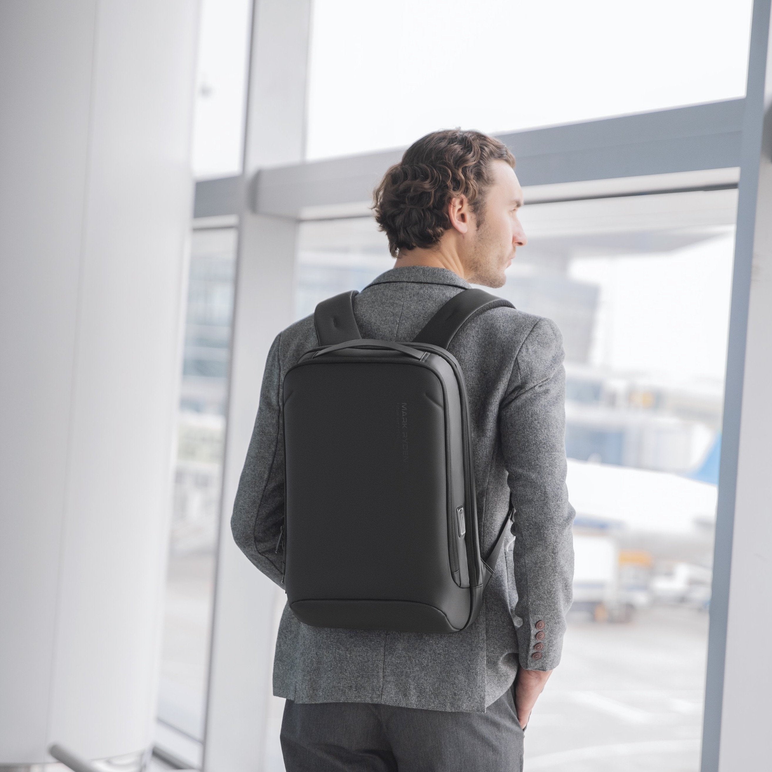 Water Resistant Slim Laptop Backpack for Business Travel