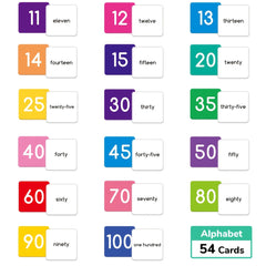 Alphabet Number Learning Cards Educational Flashcards for Kids Interactive Game