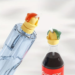 Spill-Proof Baby Water Bottle Cap with Straw