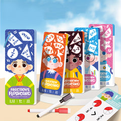 15pcs Erasable Learning Cards Math Addition Subtraction Multiplication Division