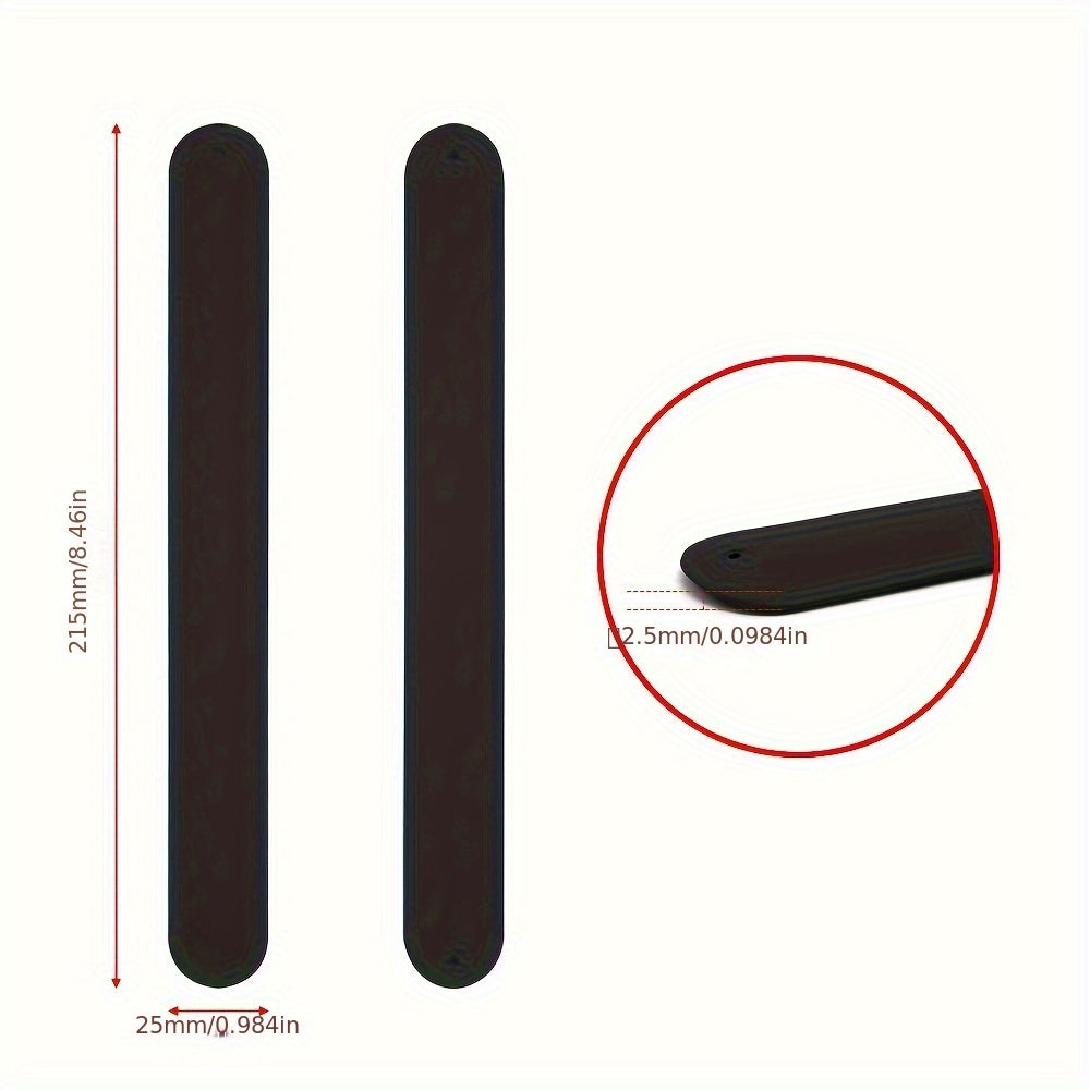 2Pcs Silicone Slap Bracelet Snap Wristband