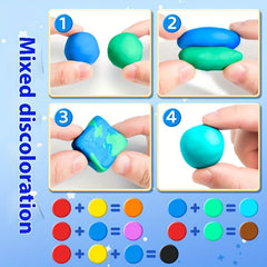 3pcs Colorful Kneadable Erasers for Art Drawing