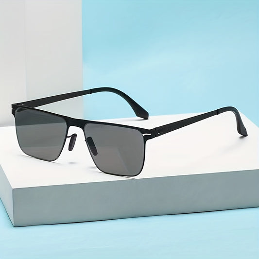 Men's Stainless Steel Polarized Sunglasses for Outdoor Activities