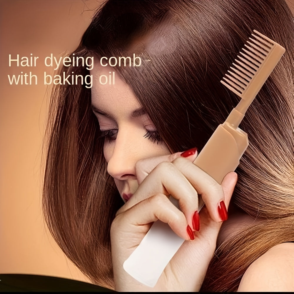 Hair Dyeing Applicator Bottle with Comb Unisex Adult Hair Coloring Gel Dispenser