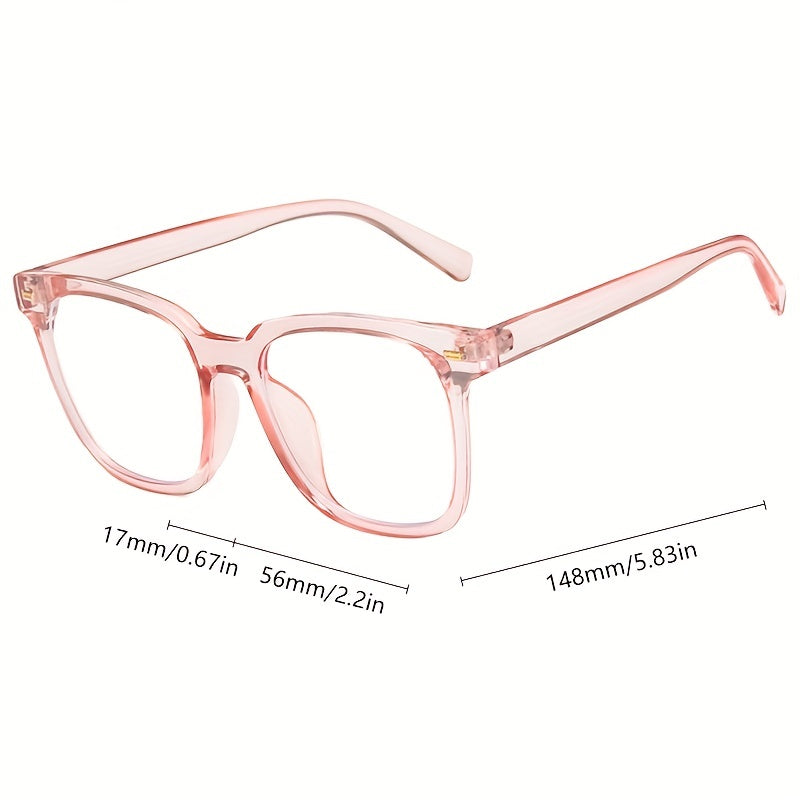 Thick Oversized Square Computer Glasses UV400 Protection