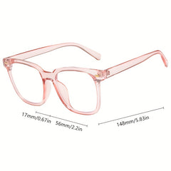 Thick Oversized Square Computer Glasses UV400 Protection