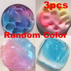 3pcs Crystal Slime Set - Stretchable Dazzling Slime for Boys & Girls