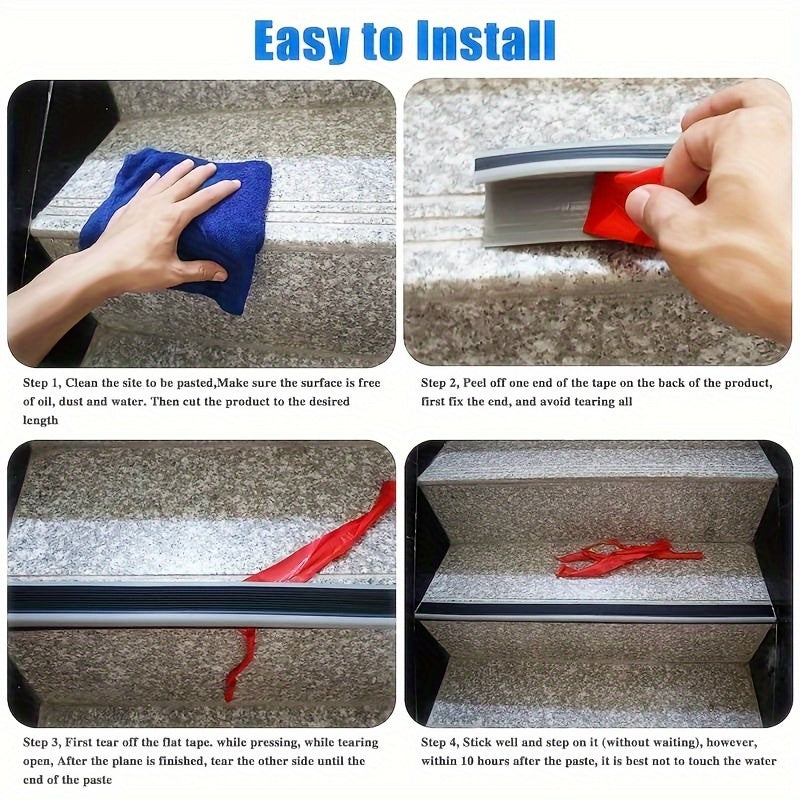 Vinyl Stair Nosing Adhesive Protector Non Slip Waterproof