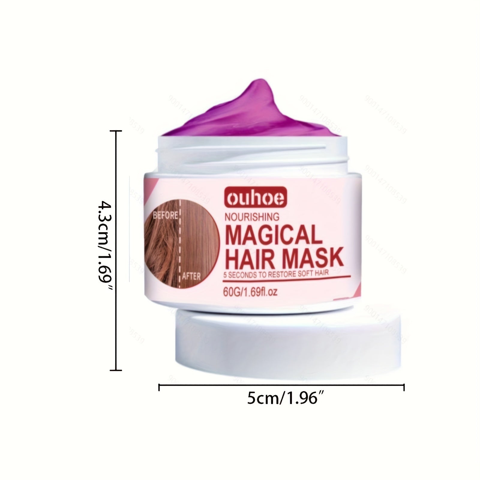 60g Keratin Repair Hair Mask Steam Repair Silky Perm Hair Care Cream