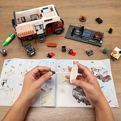 RV Building Blocks Set Assembly Model Toy High ABS Material DIY Creative Gift