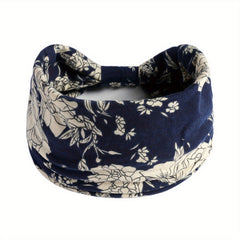 Boho Vintage Headband Floral Turban Bandana for Women
