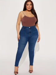  High Rise Skinny Jeans