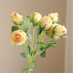 Artificial Rose With 7 Heads Bulk Bouquets Real Touch Faux Flowers