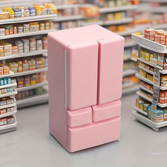 Double Door Fridge Toy for Mini Scenes