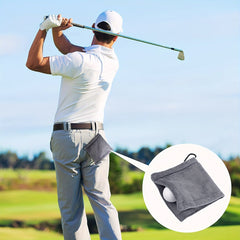 Golf Ball Cleaner Towel With Clips Golf Club Supplies