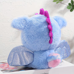 7 Inch Flying Dragon Plush Toy with Expressive Eyes Soft Polyester Fabric