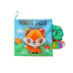 Crinkle Busy Books Animals Cloth Books Touch Feel Sounds Interactive
