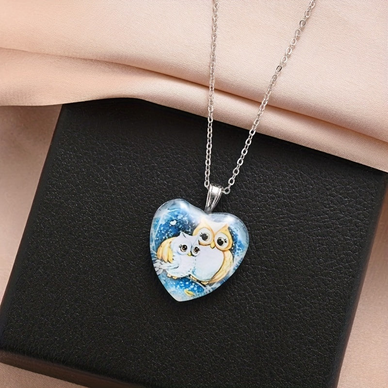 Owl Pendant Necklace Casual Jewelry Holiday Anniversary Gift