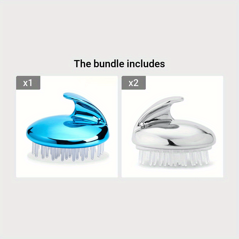 Silicone Shampoo Brush Head Massage Hair Wash Comb