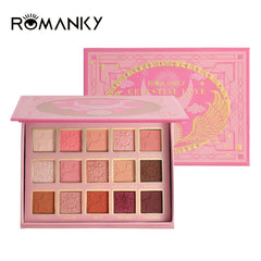 ROMANKY 15-Color Matte Earth Eyeshadow Palette - Angel Collection