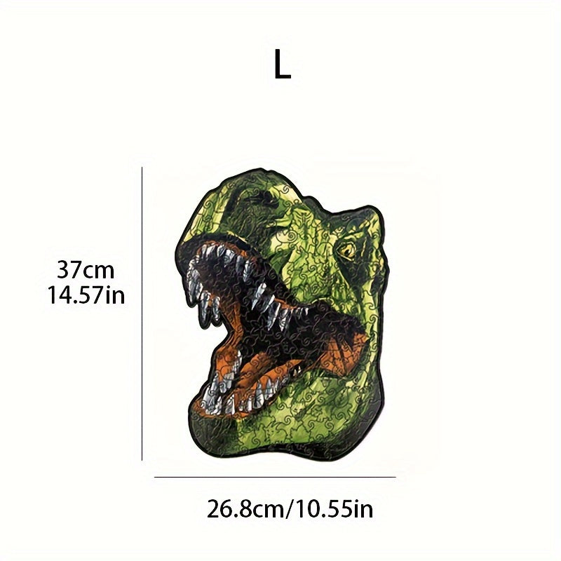 3D Wooden Dinosaur Puzzle - Educational Model Assembly