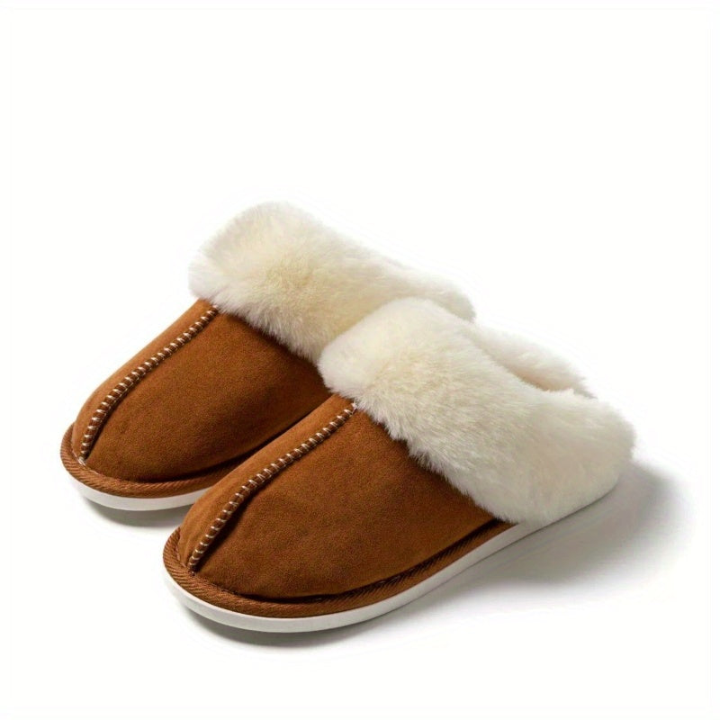 Warm Plush Anti-Skid Home Slippers - Autumn/Winter Indoor Unisex