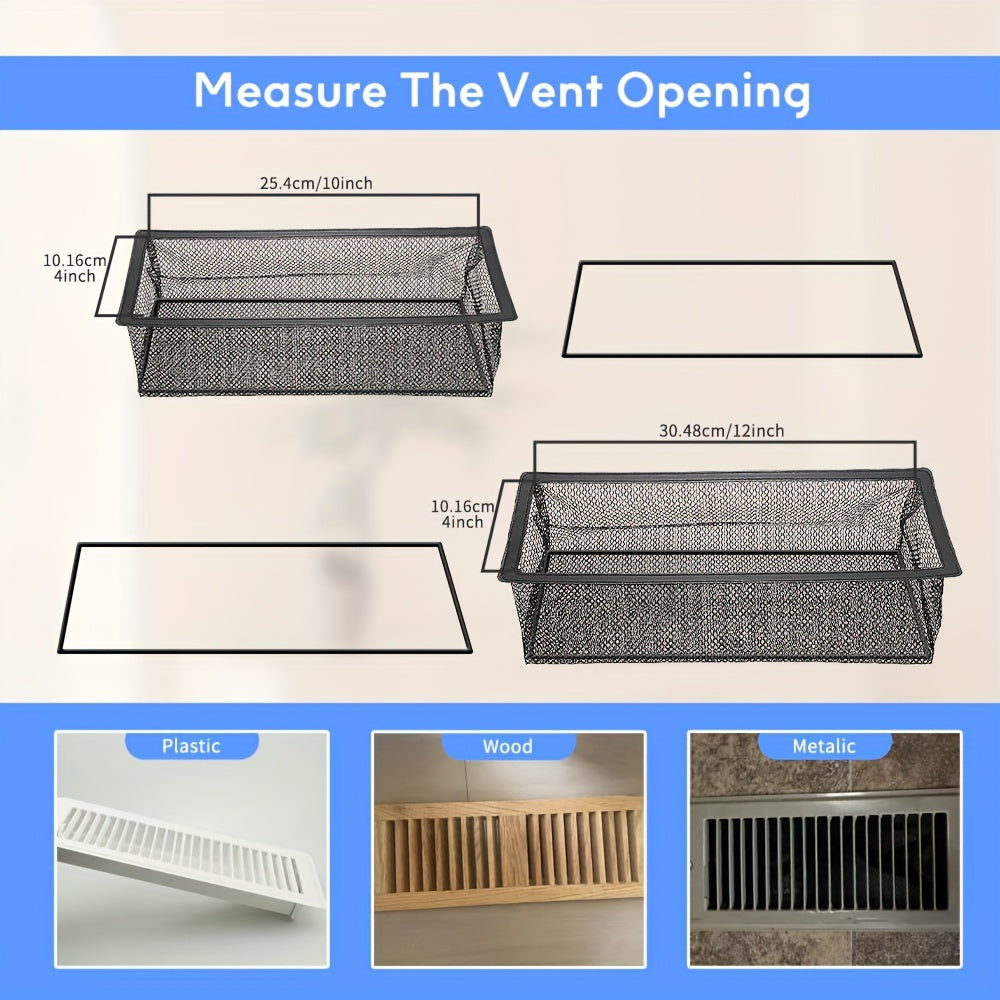 Floor Register Trap Vent Cover Filter Net Air Vent Screen Mesh Covers 10in 30