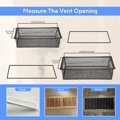 Floor Register Trap Vent Cover Filter Net Air Vent Screen Mesh Covers 10in 30