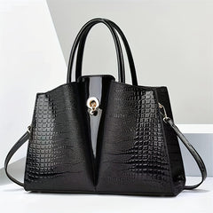 Crocodile Pattern Large Capacity Handbag Briefcase