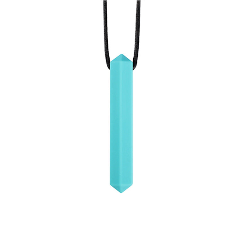Hexagonal Silicone Toothbrush & Chewing Pendant Set