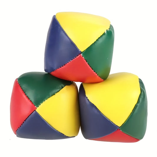 3PCS Leather Round Sandbags Throwing Game Sandbag Ball Student Fitness Props
