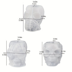 Large Halloween Skull Storage Box Resin Mold for Epoxy Resin