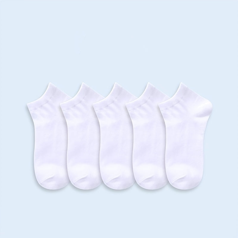 6 Pairs Soft Cotton Blend Ankle Socks for Women
