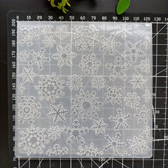 Snowflake Embossed Folder Plastic Embossing for Card Making Scrapbook Craft