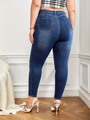  High Rise Ripped Skinny Jeans